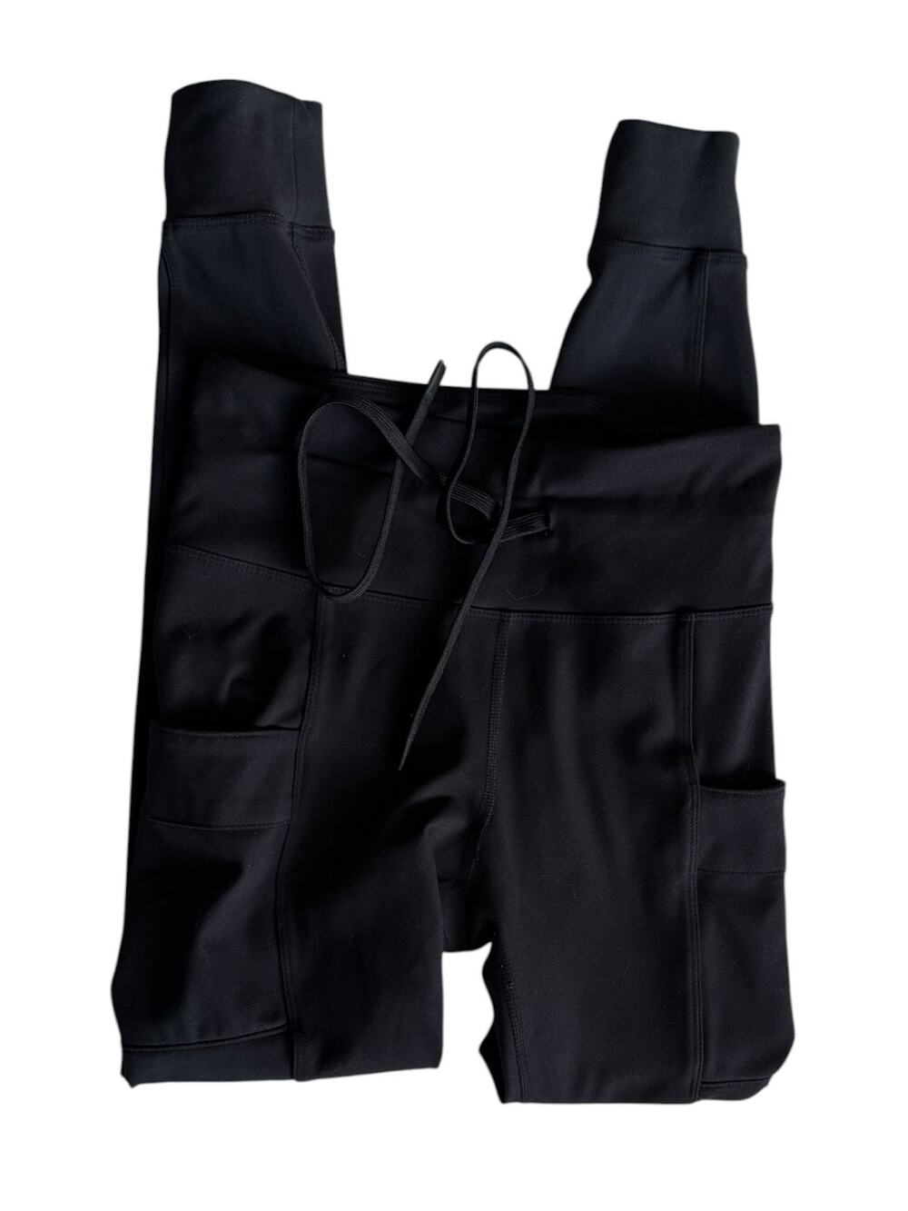 Eddie Bauer black cargo jogger pants drawstring yoga pants buttery soft - small
